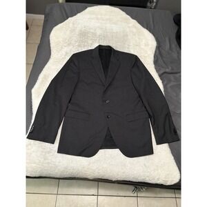 Hugo Boss Mens Charcoal‎ Gray Wool Blazer Jacket Size 42R 2 Button